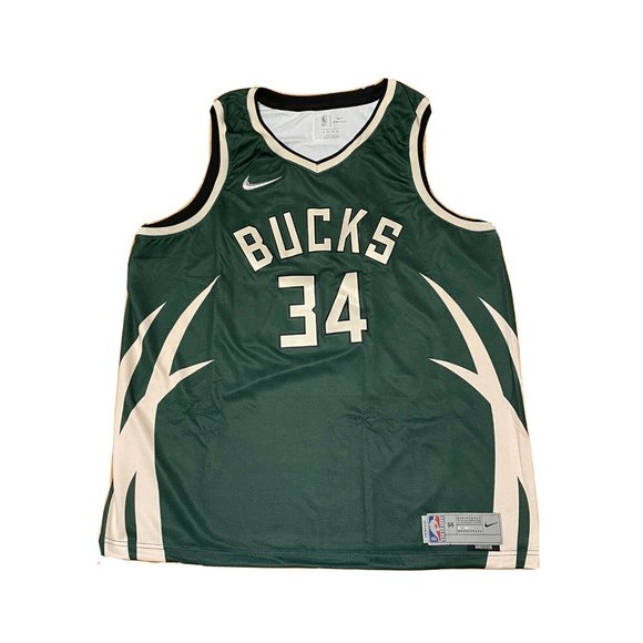 Nike Giannis Milwaukee Bucks Earned Edition Swingman Jersey